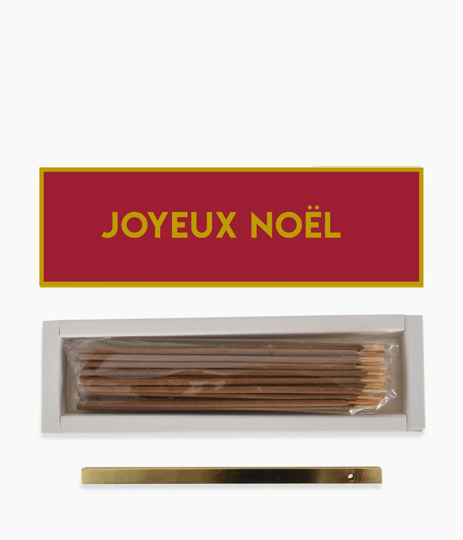 Encens bâtonnets Joyeux noël groseille avec support