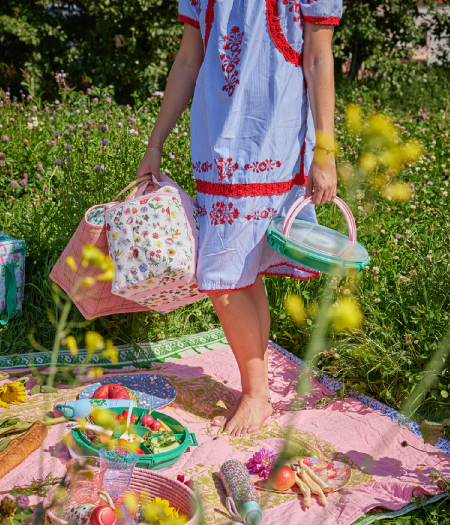 Sac isotherme - Crème - Floras Dream Print