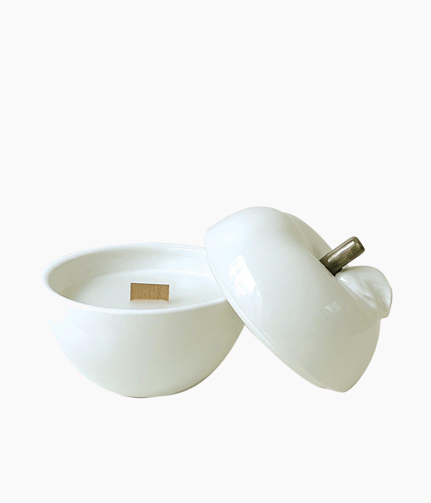 Bougie Pom&#39;Glow blanc patchouli