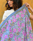 GRAND FOULARD ANI - BLEU
