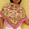 GRAND FOULARD THEODARA - ROSE