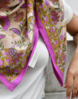 GRAND FOULARD THEODARA - ROSE