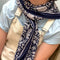 GRAND FOULARD ANTIOCHE - BLEU
