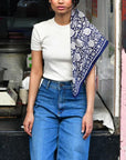 GRAND FOULARD ANTIOCHE - BLEU