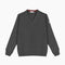 PULL COL V - Anthracite/Rouge