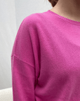 PULL COL ROND EPAIS - ROSE