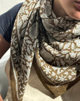 GRAND FOULARD ANTIOCHE - KAKI