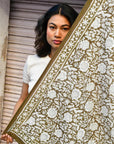 GRAND FOULARD ANTIOCHE - KAKI