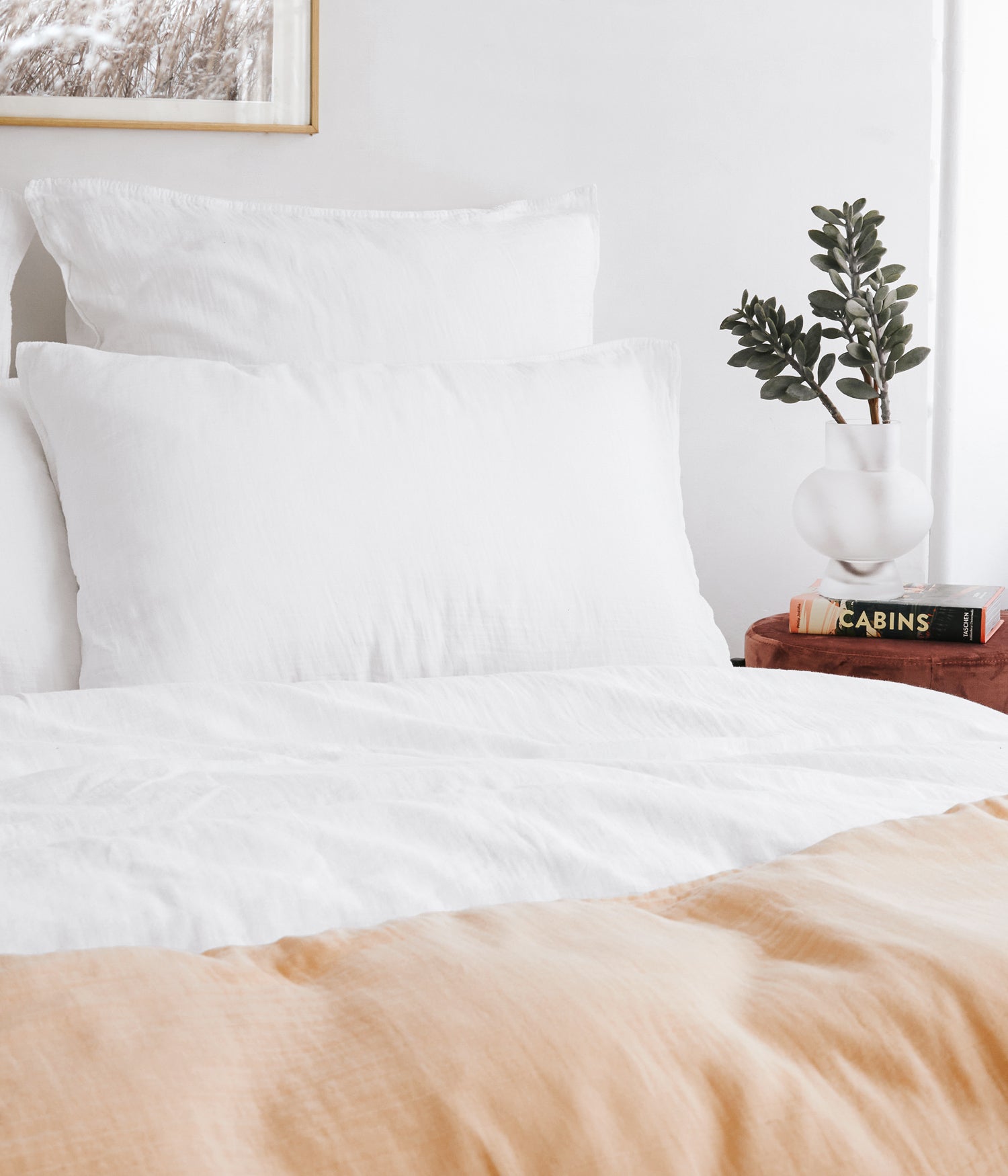 housse couette 240*220 blanc