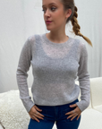 PULL COL ROND CACHEMIRE - PEARL