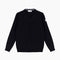 PULL COL V  - Marine/Gris