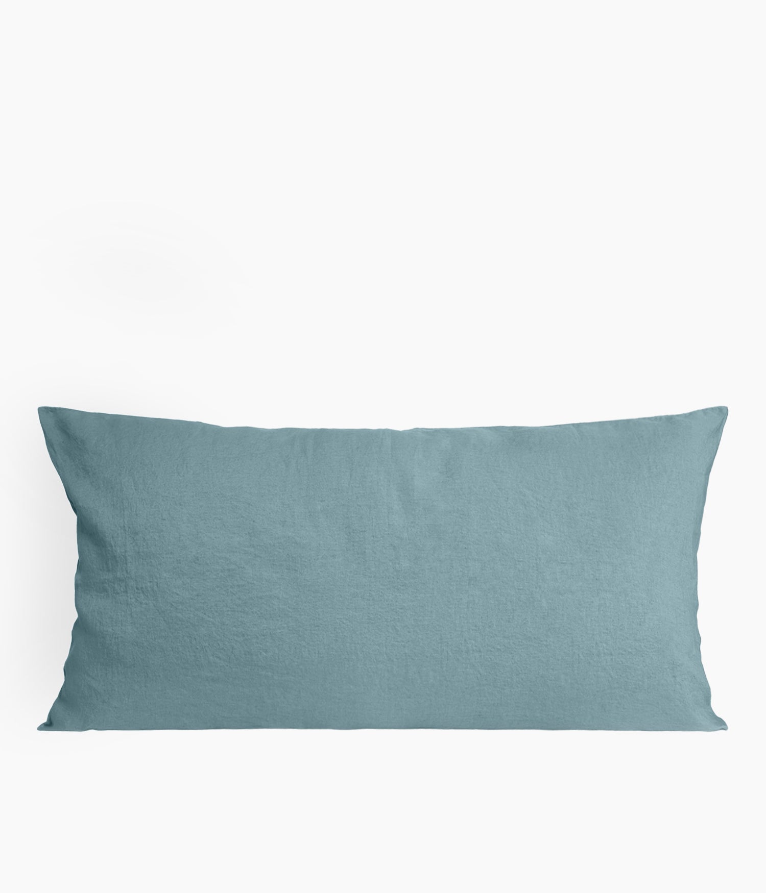 Taie de coussin 55 x 110 cm en Lin lavé - Bleu stone