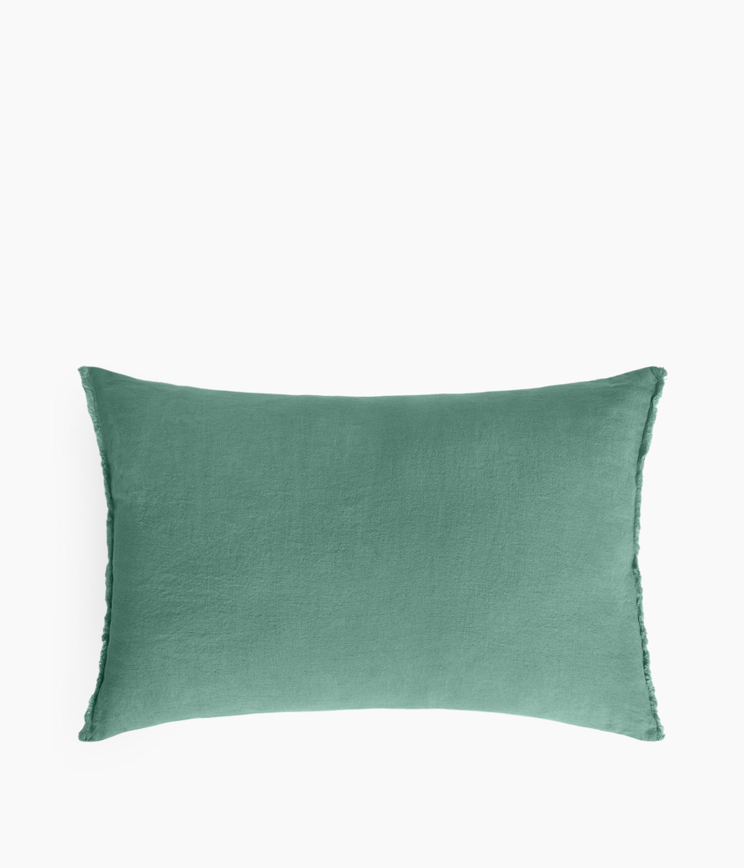 Housse de coussin 40 x 60 cm en Lin lavé - Céladon