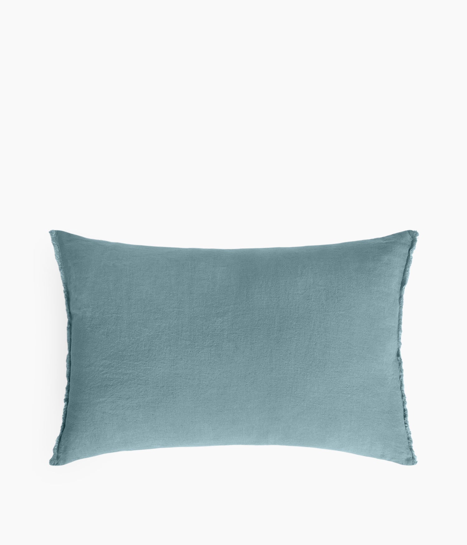 Housse de coussin 40 x 60 cm en Lin lavé - Bleu stone