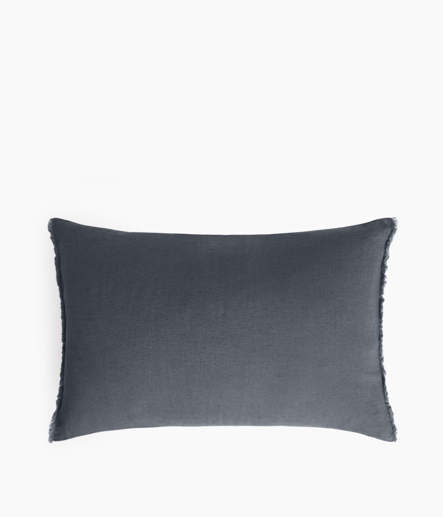 Housse de coussin 40 x 60 cm en Lin lavé - Granit