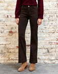 PANTALON FLARE SONNY - MARRON