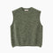 PULL COL ROND SANS MANCHES - KAKI