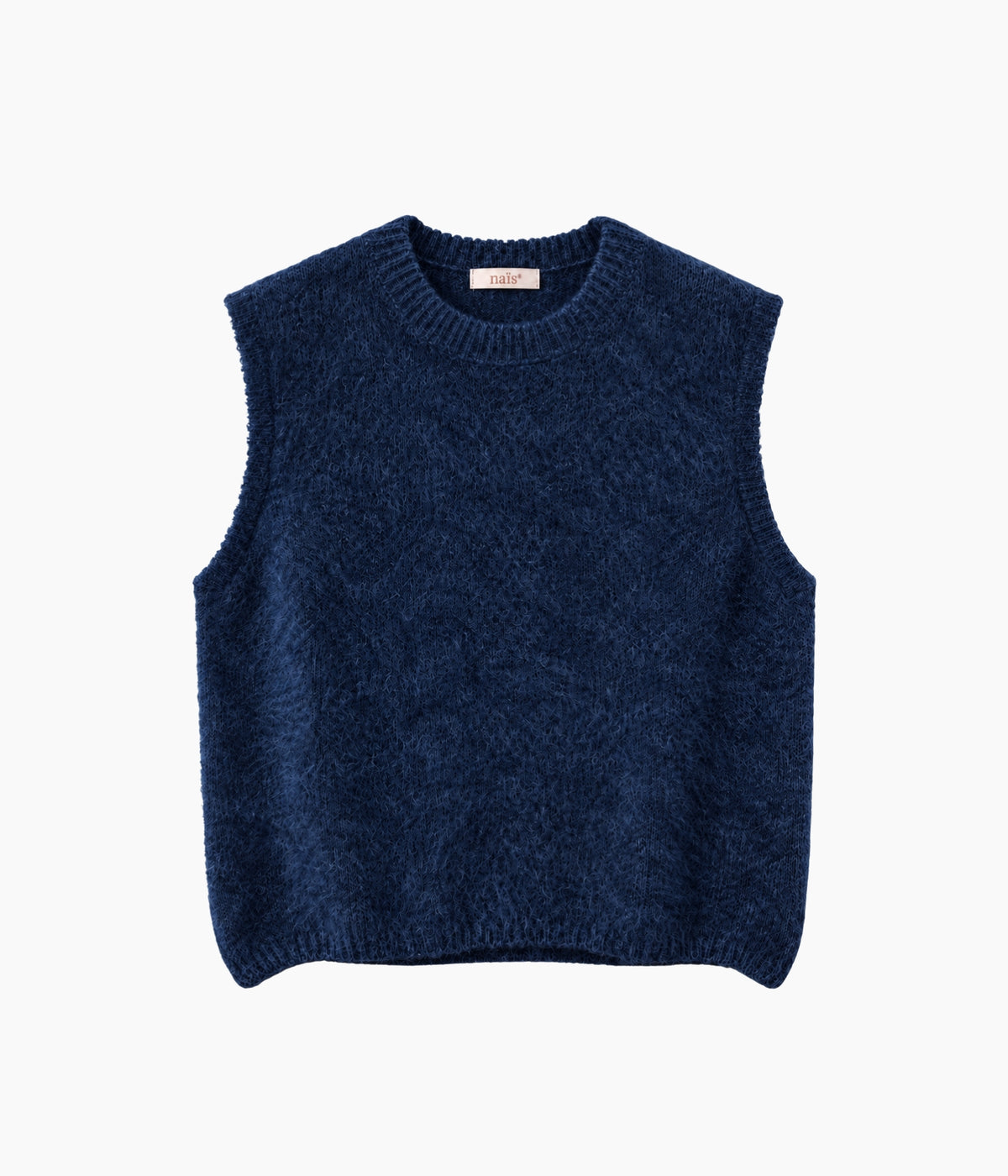 PULL COL ROND SANS MANCHES - MARINE