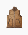 GILET REVERSIBLE- CAMEL