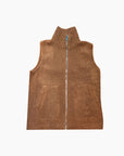 GILET REVERSIBLE- CAMEL