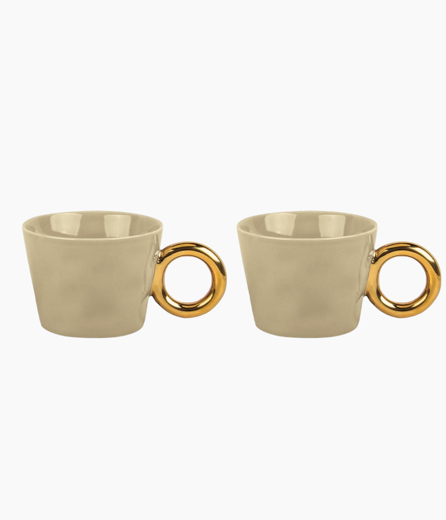 Set de 2 tasses matins calins taupe