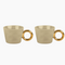 Set de 2 tasses matins calins taupe