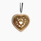 Petit Coeur Bois & Or - Ambre