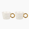 Set de 2 tasses matins calins blanc