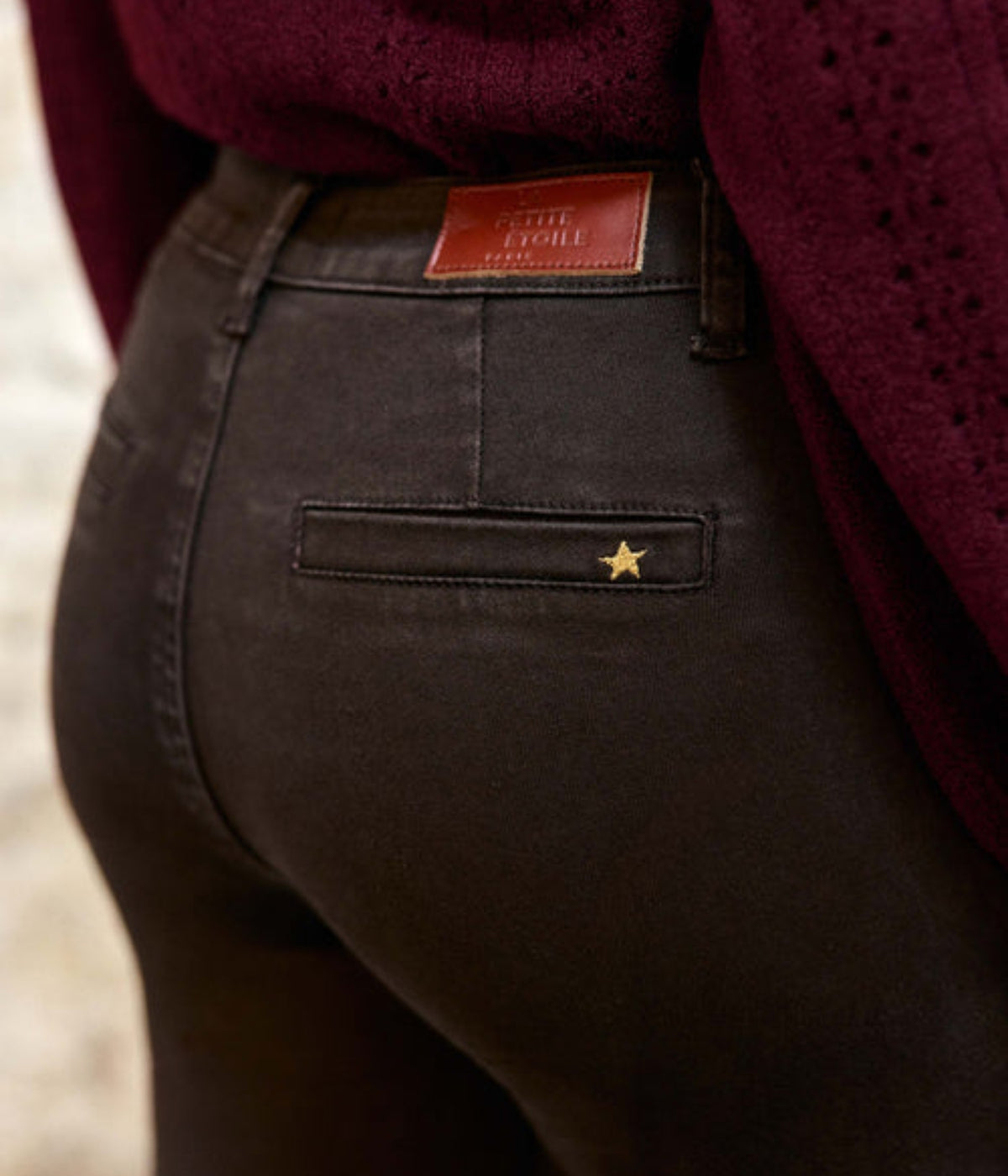 PANTALON FLARE SONNY - MARRON