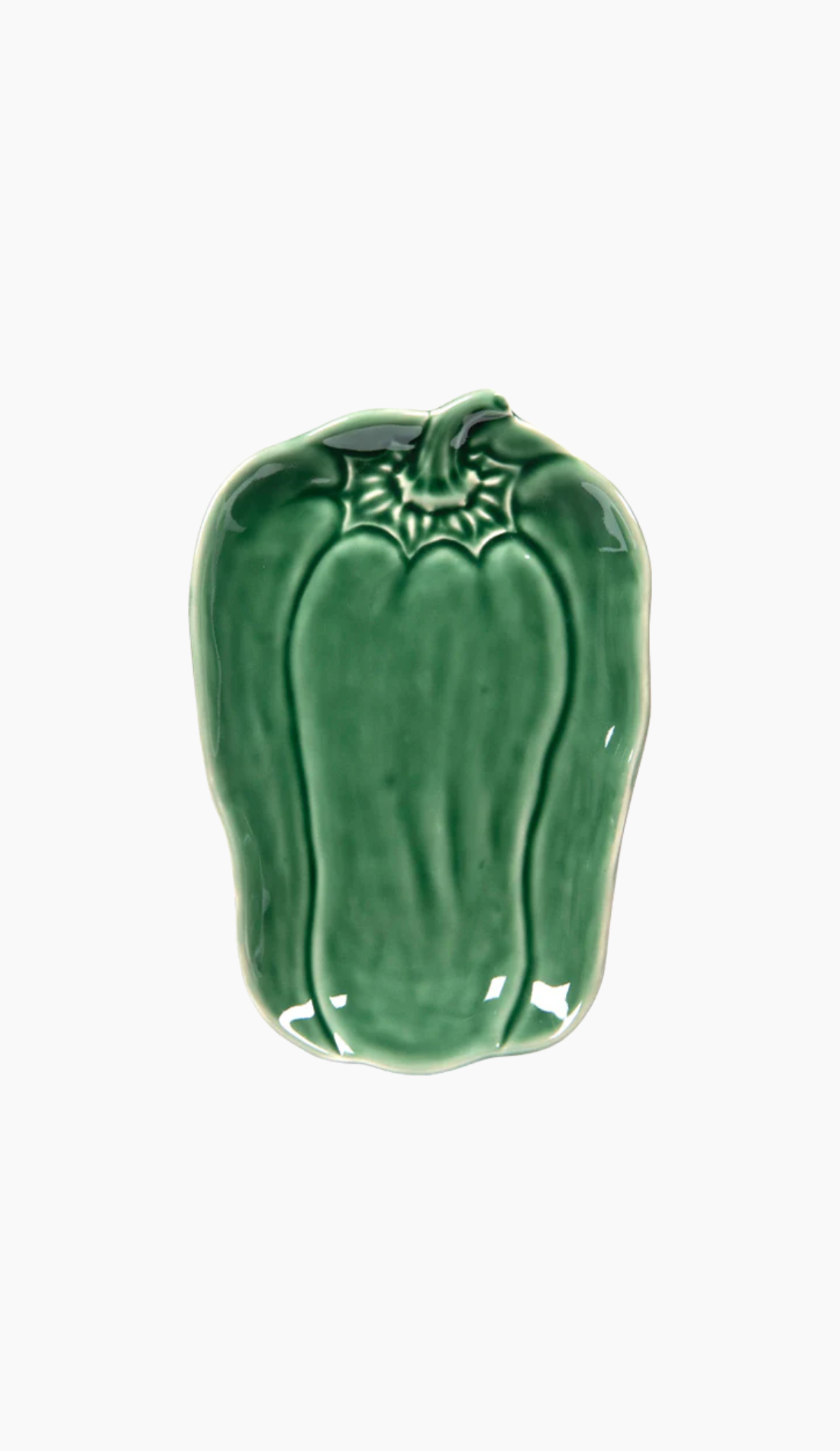 PLAT RECT 23X17CM POIVRON VERT