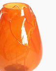 GINNY  - Lampe de table LED Ø18,5x27 cm - orange laiteux+or
