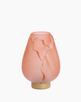 GINNY  - Lampe de table LED Ø18,5x27 cm - rose clair mat+or