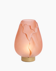 GINNY  - Lampe de table LED Ø18,5x27 cm - rose clair mat+or