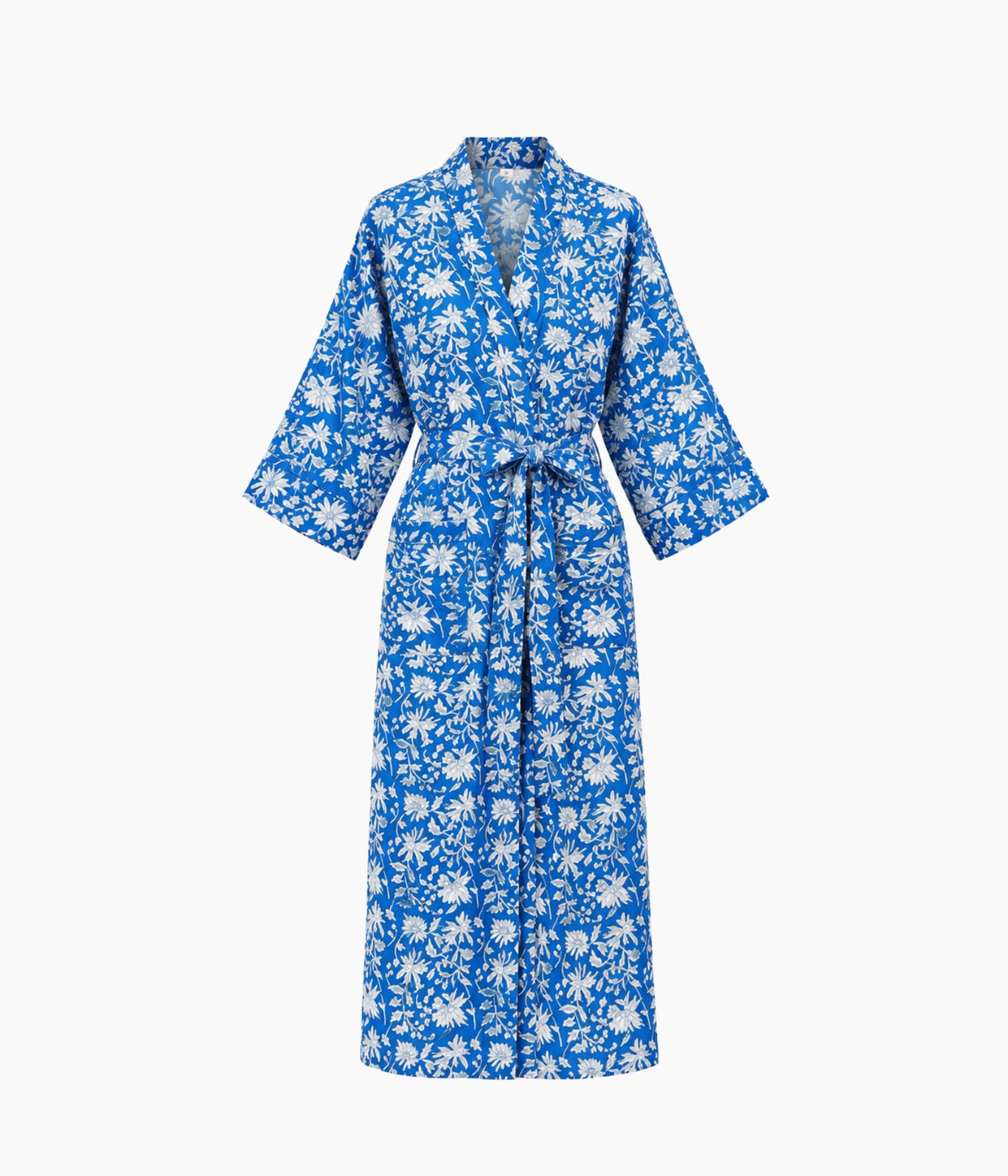 KIMONO KIRIA FLORAL BLEU