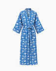 KIMONO KIRIA FLORAL BLEU