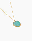 COLLIER COEUR AMETHSYTE - TURQUOISE