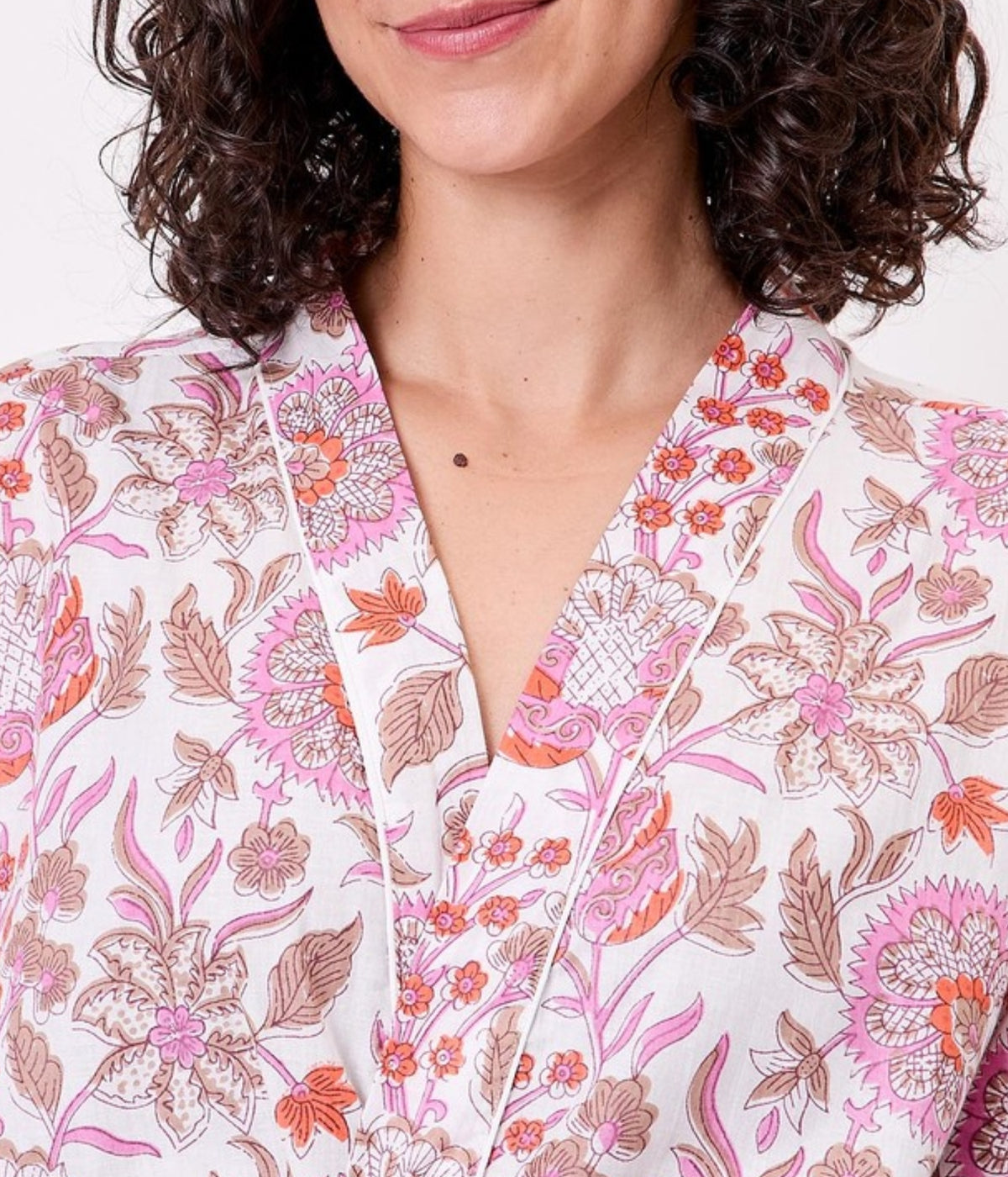 KIMONO KIRIA FLORAL ROSE