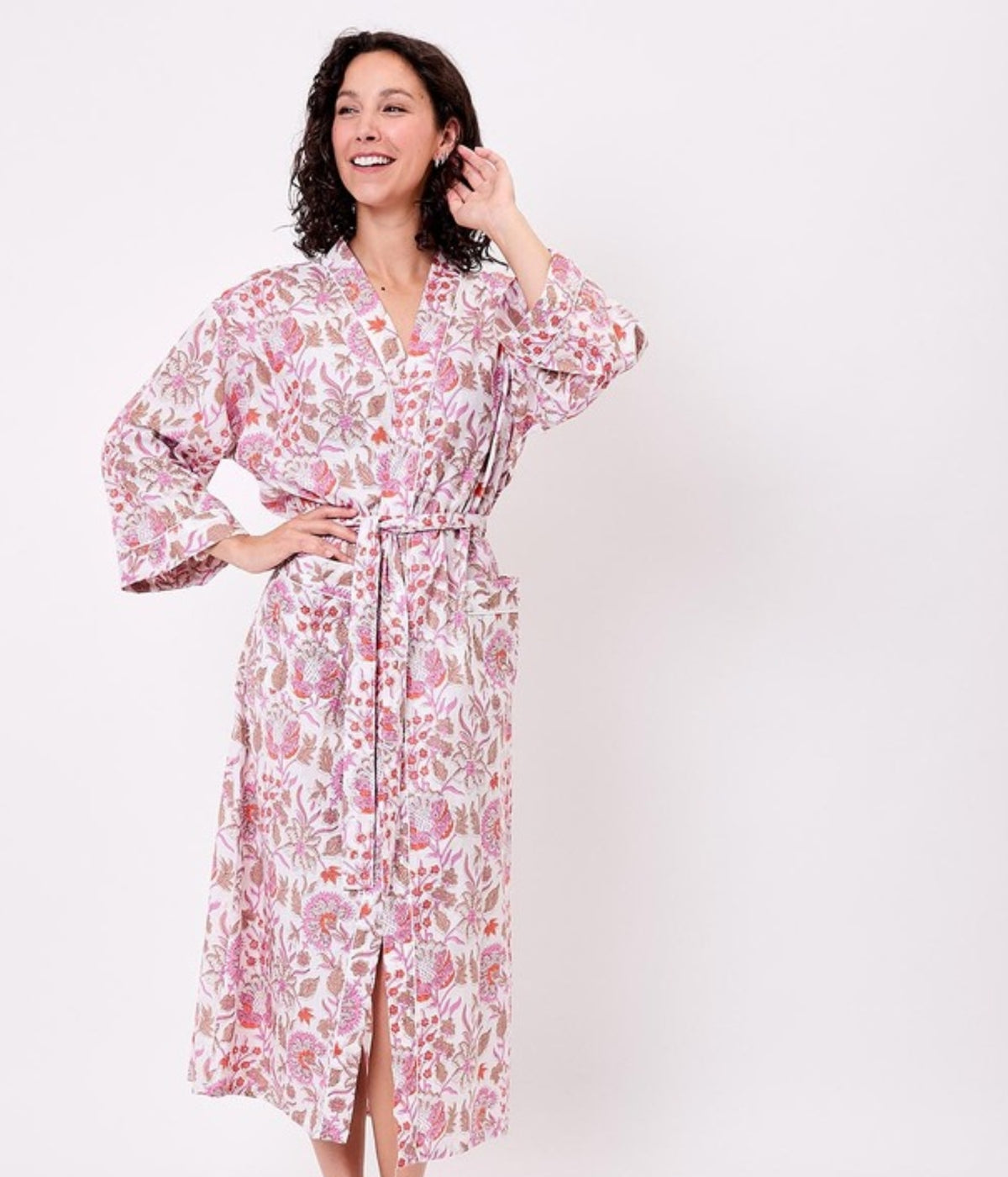 KIMONO KIRIA FLORAL ROSE