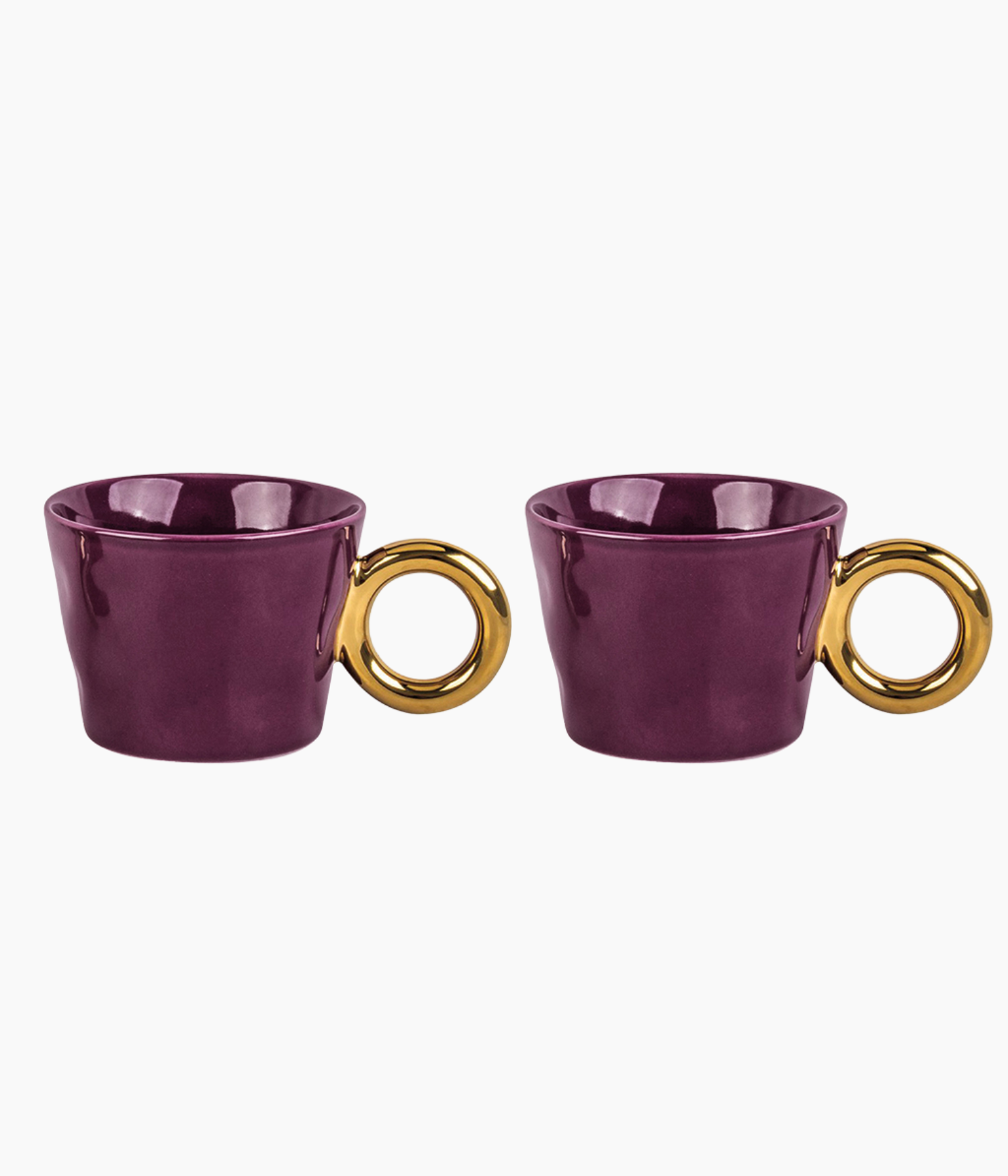 Set de 2 tasses matins calins violet