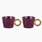 Set de 2 tasses matins calins violet