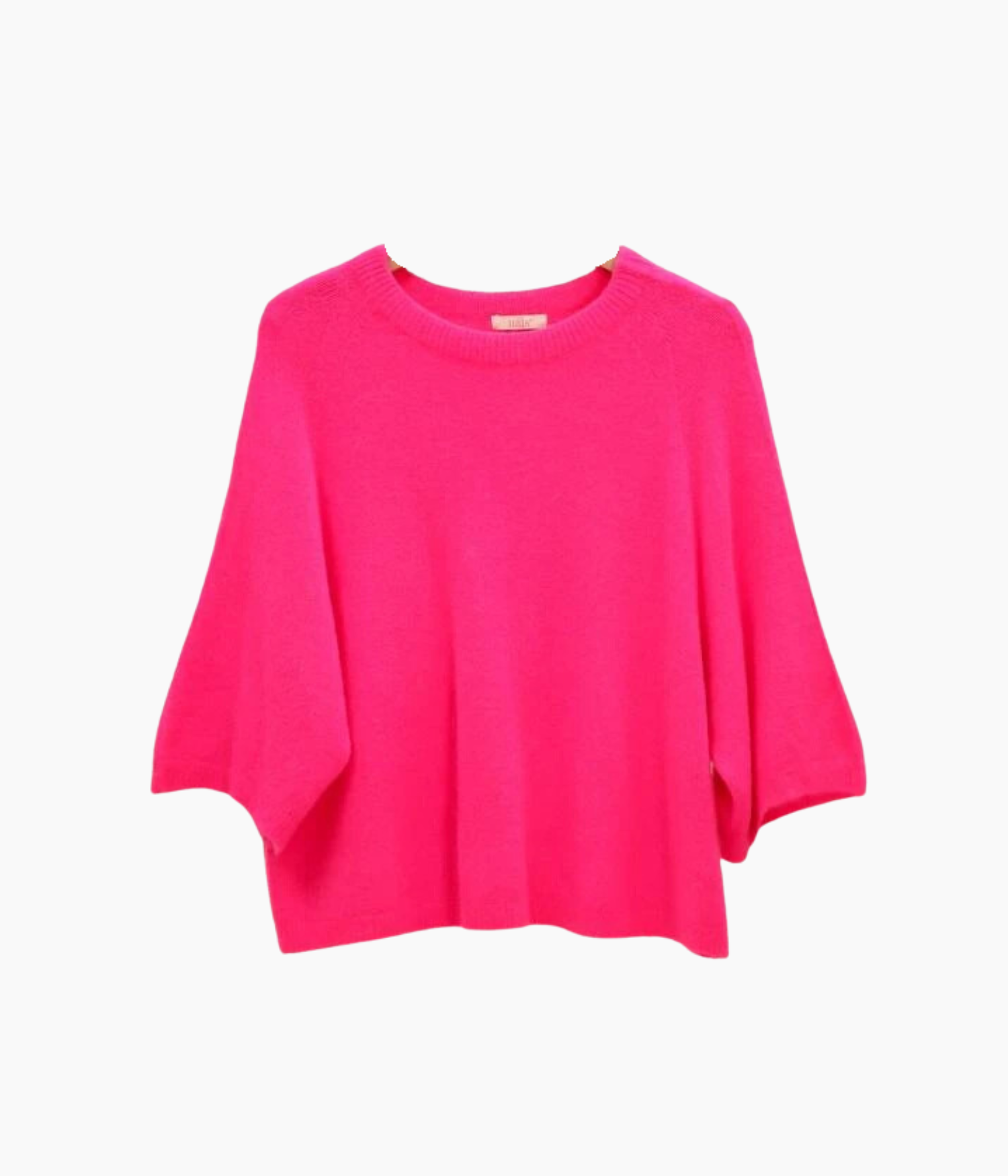 PULL MANCHE 3/4 -FUSHIA