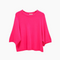 PULL MANCHE 3/4 -FUSHIA