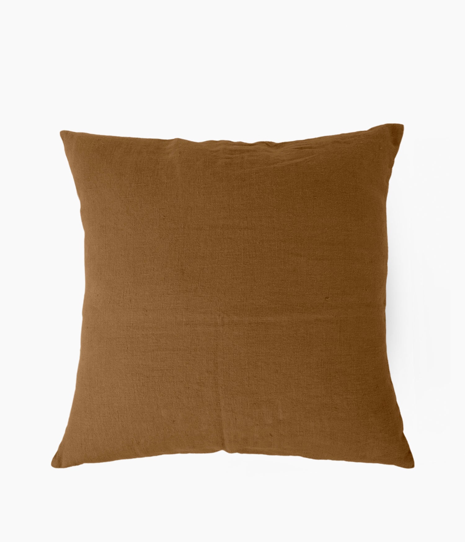 Housse de coussin 45 x 45 cm en Lin lavé - Bronze