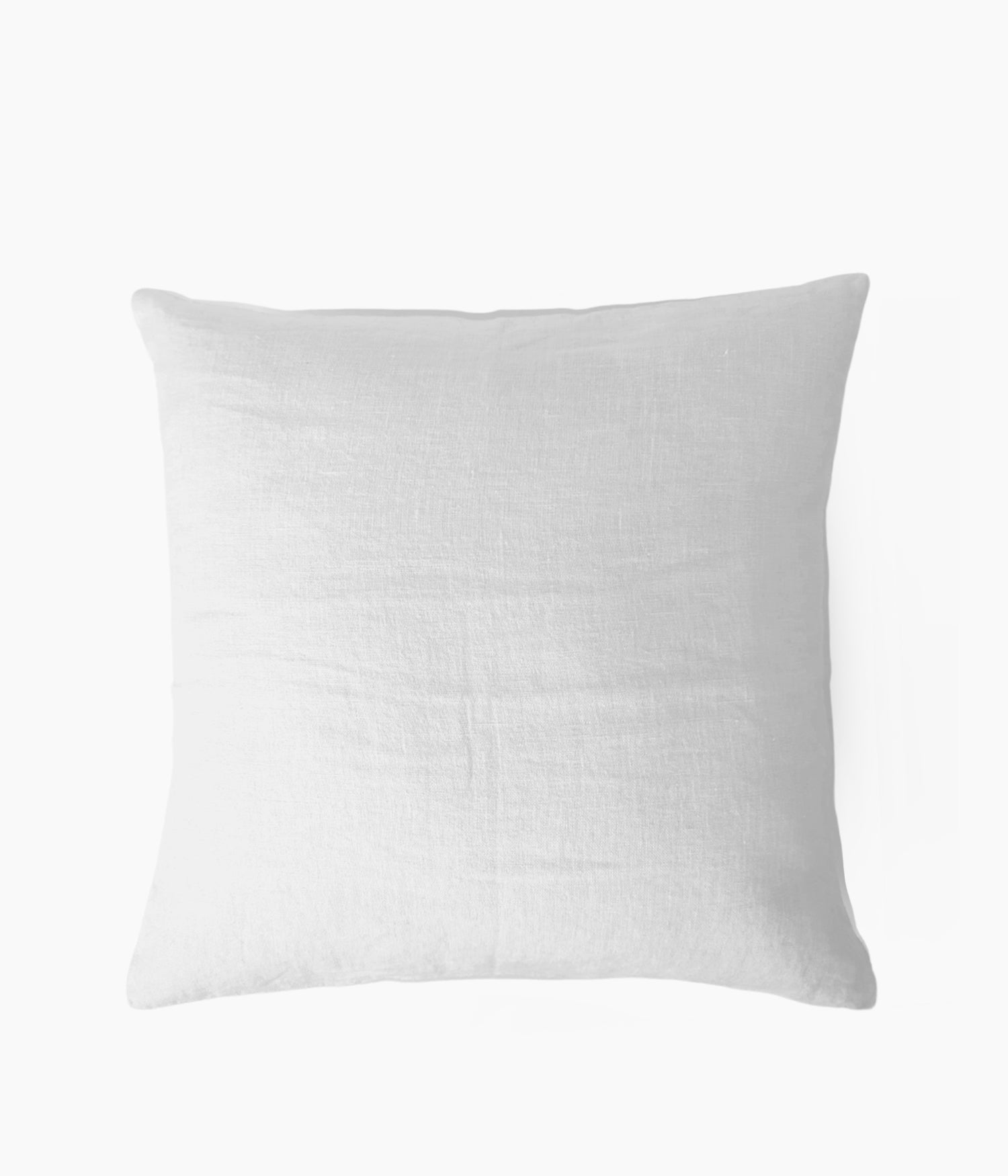 Housse de coussin 45 x 45 cm en Lin lavé - Blanc