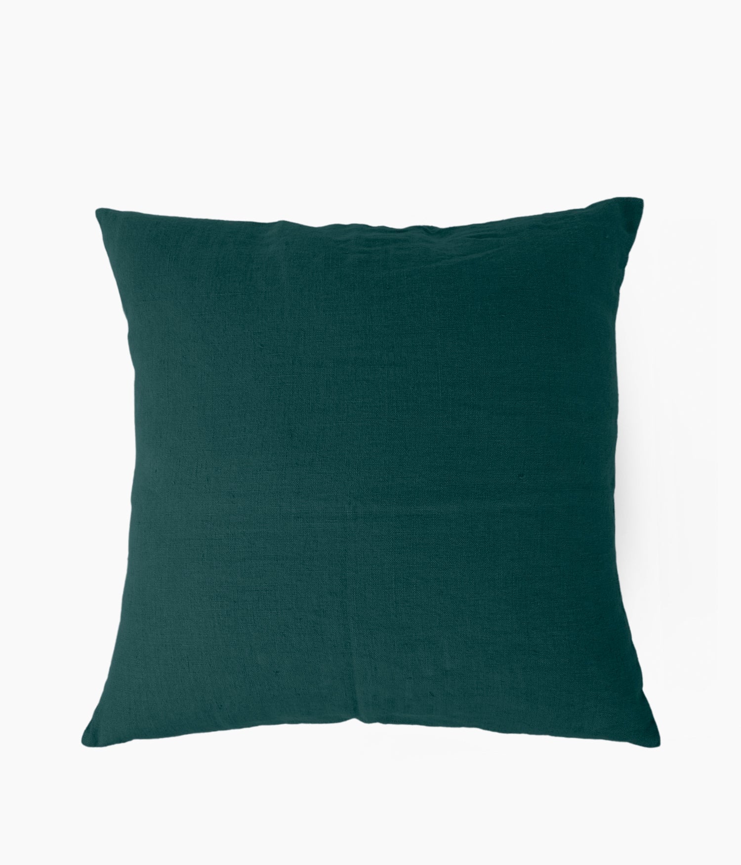 Housse de coussin 45 x 45 cm en Lin lavé - Bleu de prusse