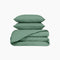 VENEZIA - SET HOUSSE DE COUETTE 240X220CM + 2 TAIES D’OREILLER - CELADON