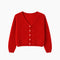 Cardigan Rouge en Mohair