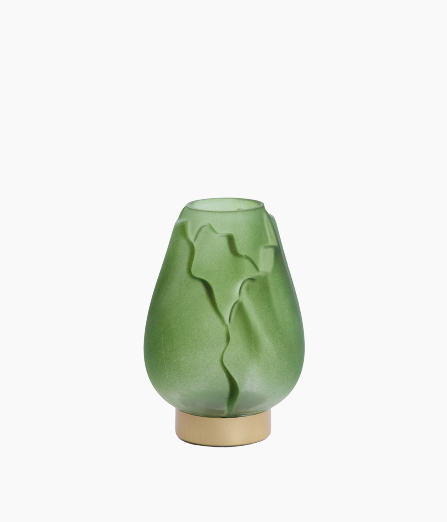 GINNY  - Lampe de table LED Ø13x19,5cm - vert mat+or