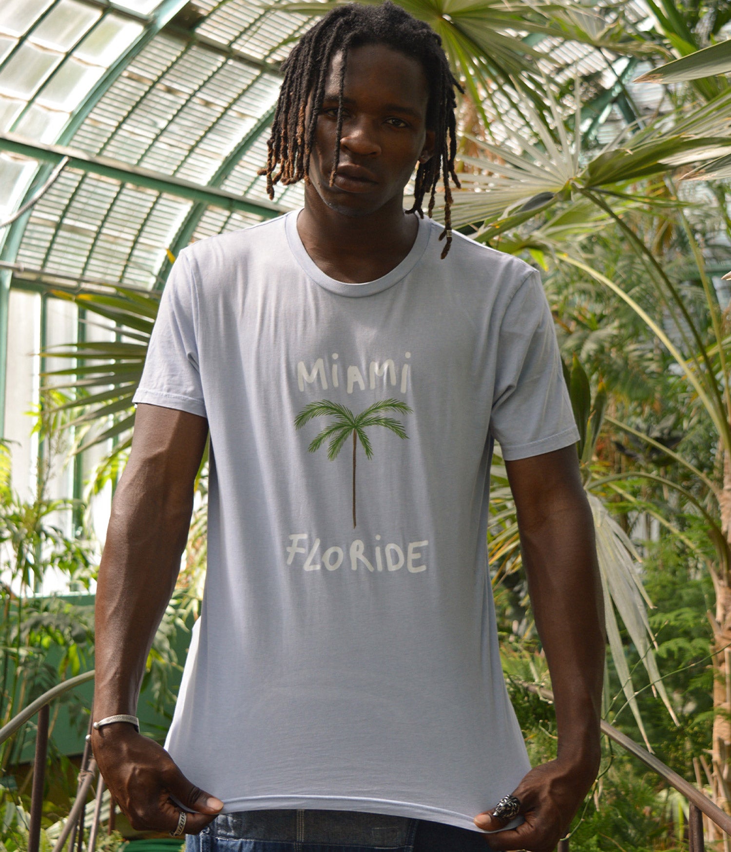 tee-shirt Miami Bleu