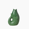 Vase ceramic Poisson pm vert L8,2 P5 H12cm